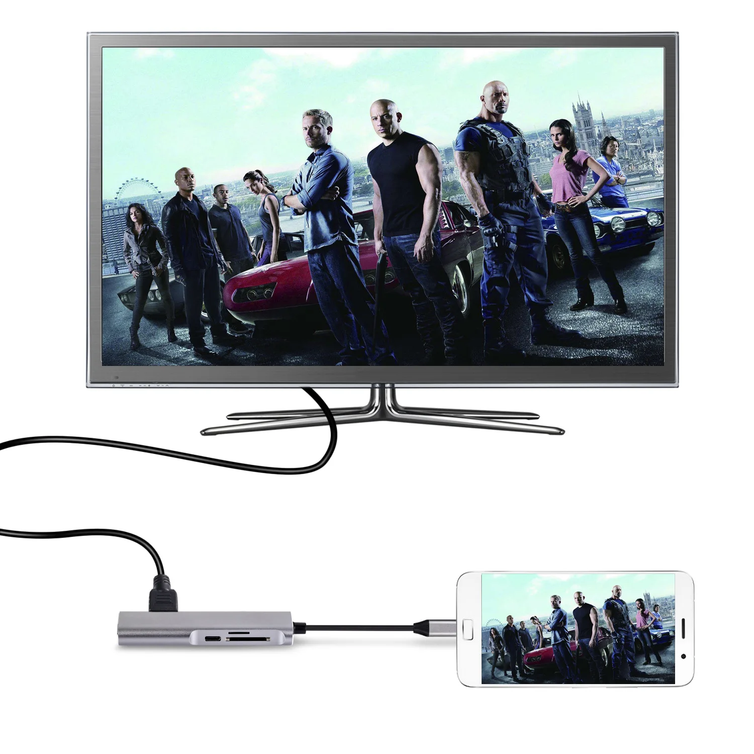 Кабель с разъемом USB типа C HUB USB-C к HDMI 4K 3 0 кард-ридер Thunderbolt режимом Dex адаптер