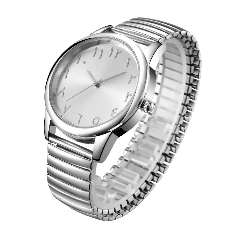 Baosaili бренд Для мужчин S часы Expansion Band Нержавеющая сталь часы-браслет арабскими
