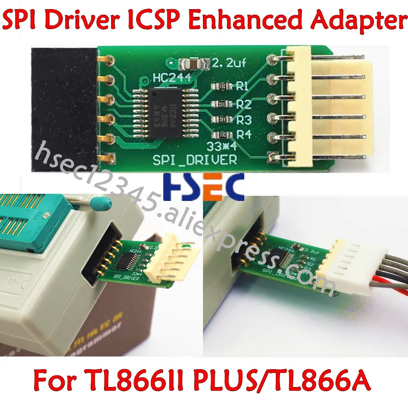 Новый драйвер SPI усиленный адаптер ICSP для программатора XGecu TL866II PLUS Minipro TL866A
