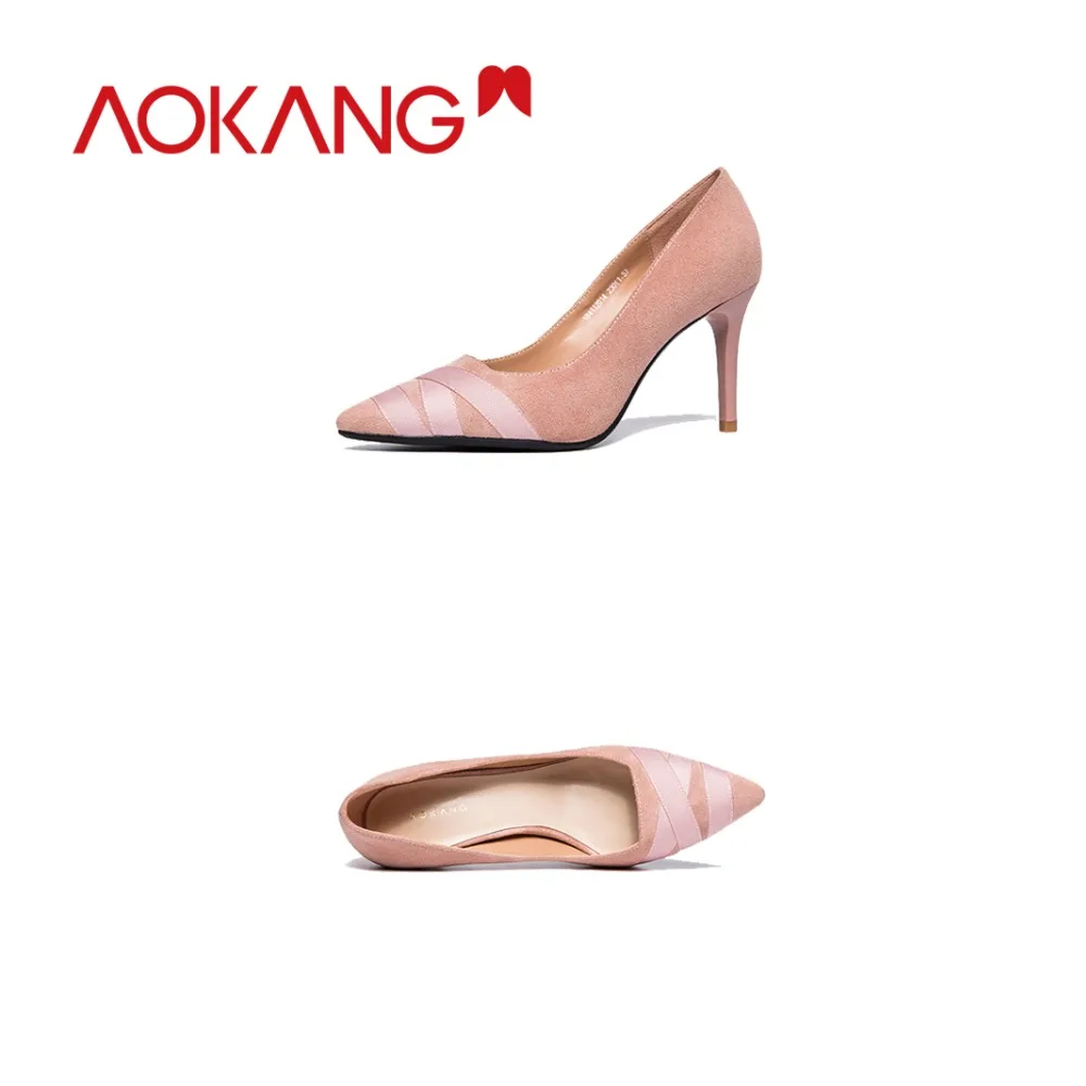 AOKANG/2018 Новое поступление модная обувь из натуральной кожи туфли на плоской