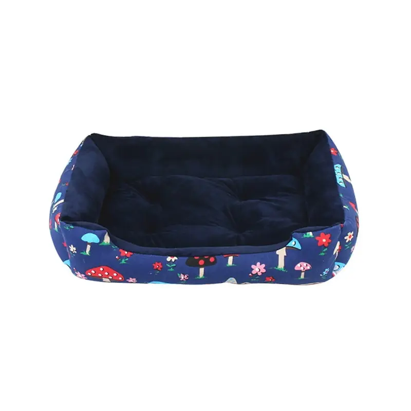 Pets Dogs Striped Bed Sofa Warm Winter Kennel House Pad For Small Medium Large Dogs Soft Dog Puppy Bed Nest Pet Supplies - Цвет: I