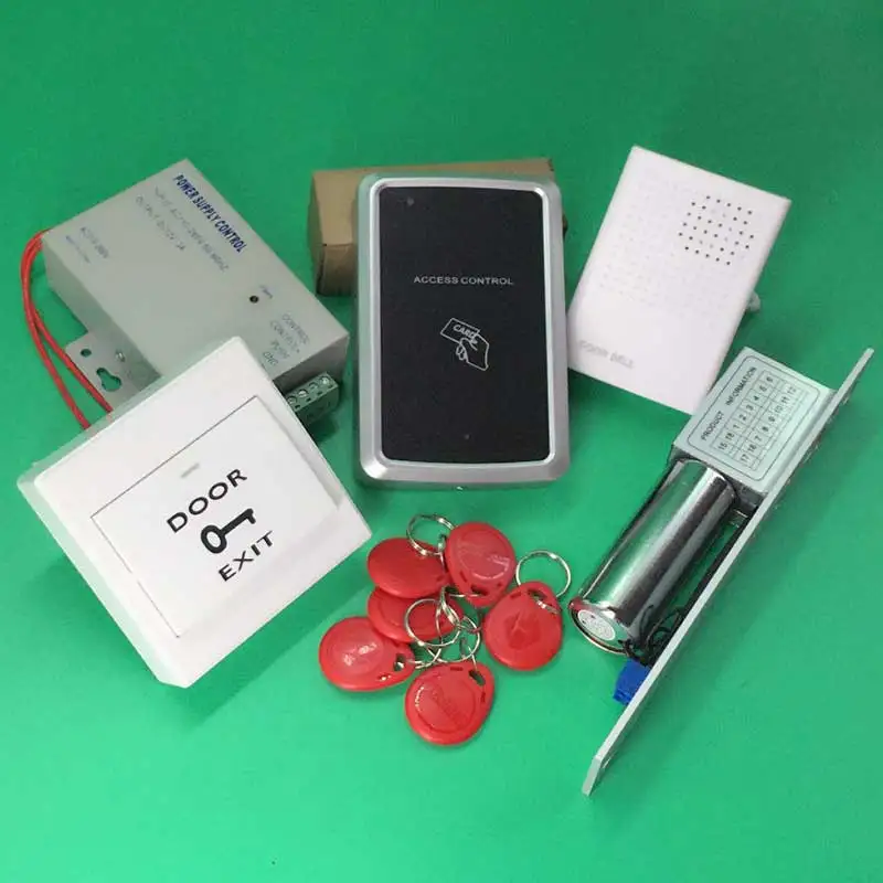 RFID Door Access Control System Kit Set Electric Bolt Lock + Power Supply Proximity Entry keypad | Безопасность и защита