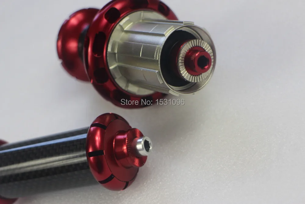 Карбоновые ступицы для шоссейного велосипеда Powerway R36 с 16/20 отверстиями передние