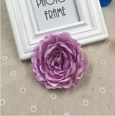 purple YOOROMER 5 шт./лот 8,5 см Высокое качество пион цветочные бутоны шелк искусственный цветок Свадебные украшения DIY гирлянда ремесло цветок - Цвет: purple