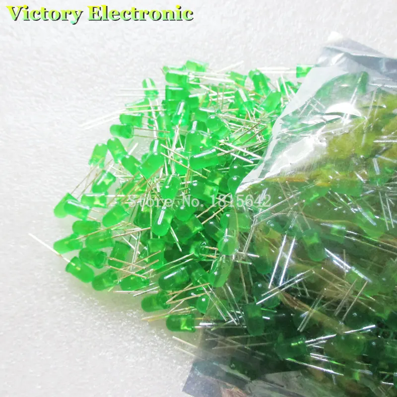 Круглый диодный зеленый светодиод 200 шт./лот 5 мм|led diode|5mm green ledgreen led |