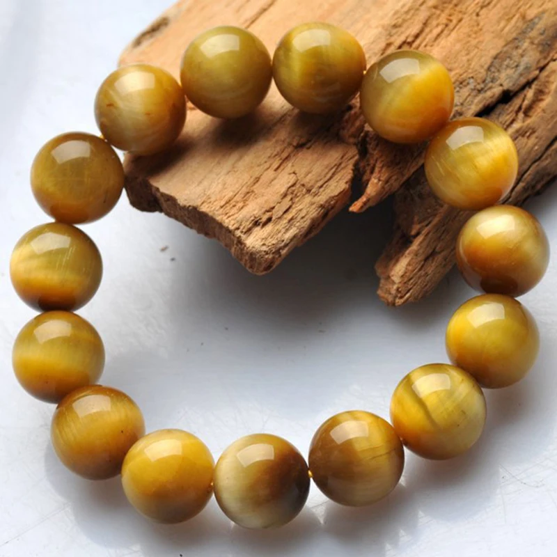 Изящные натуральные золотые бриллианты AAA 8 мм круглые бусины тигровый глаз