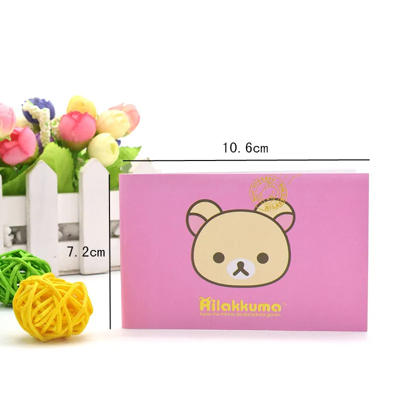 4 шт./компл. Kawaii резиновый чехол для ноутбука мини портативный Блокнот Журнал