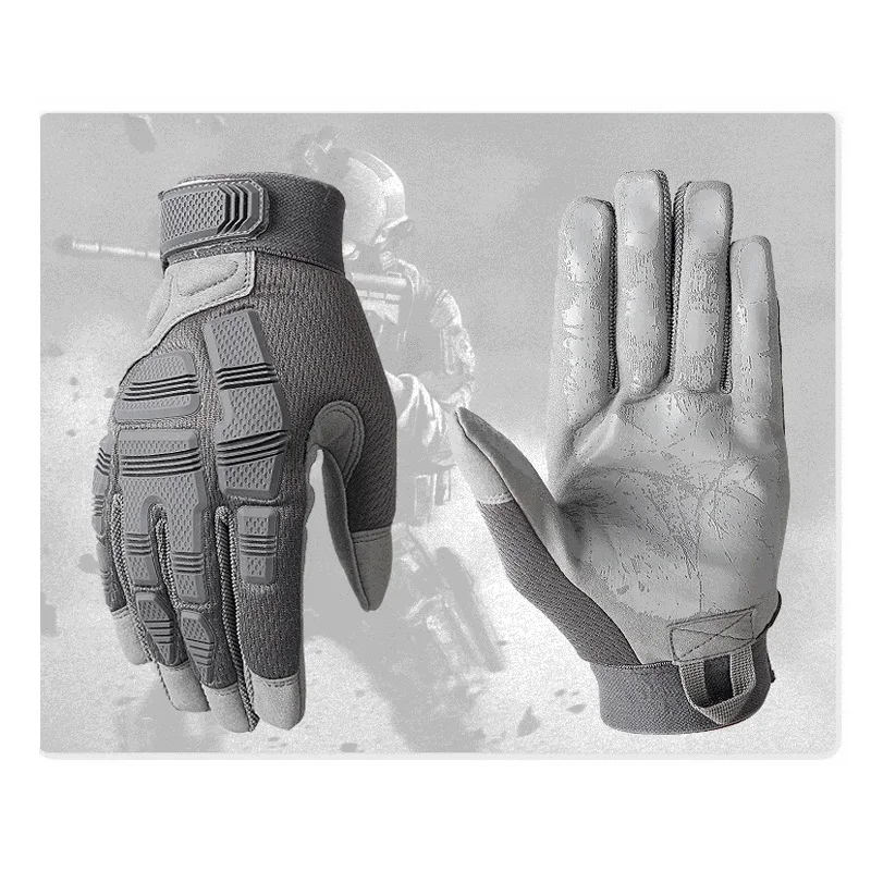 

2019 NEw Black Tactical Gloves BK Airsoft full finger gloves