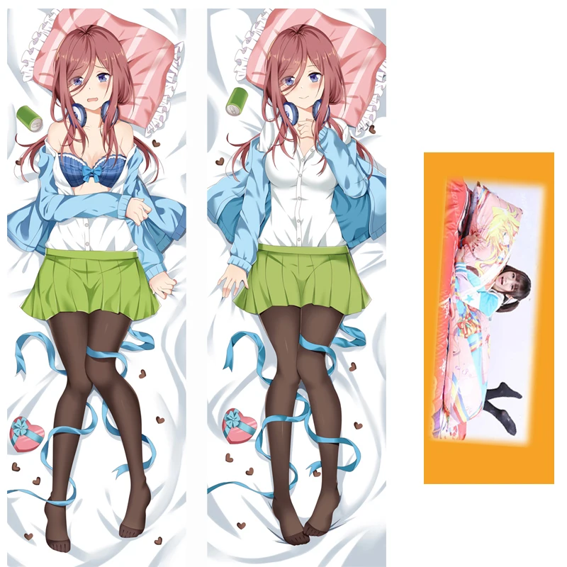 

Anime The Quintessential Quintuplets Nakano Miku Hugging Body Dakimakura Pillow Case Cover 59" ( Only pillowcase ) Cosplay Gift