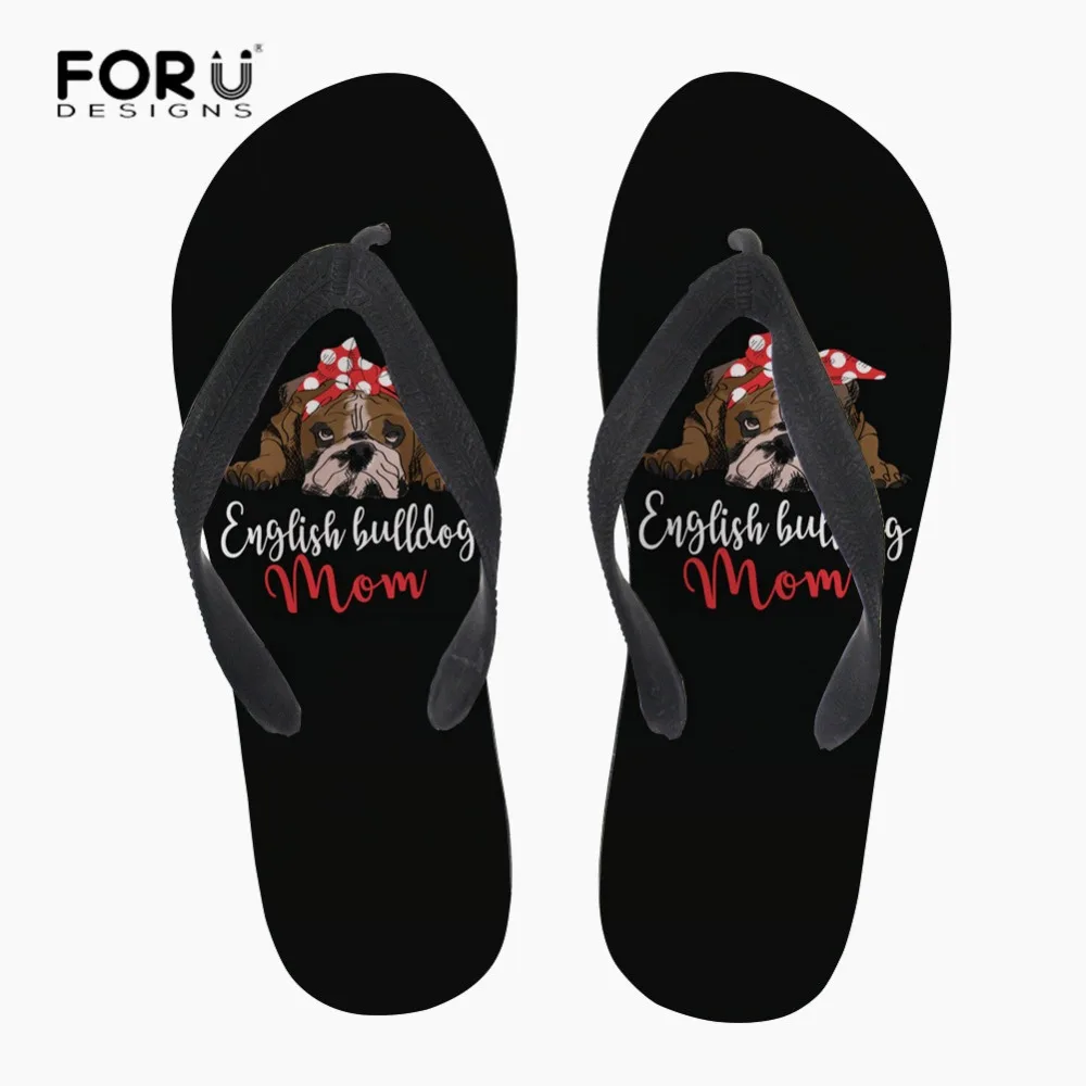 FORUDESIGNS/женские Вьетнамки модная обувь на плоской подошве милые женские тапочки с