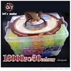 Набор резиновых колец Let's Make для детей, 18000 шт., трехслойный браслеты с резиновой вставкой из ПВХ