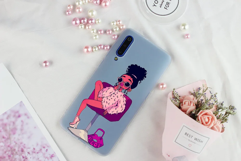 Черная Девушка negra сексуальная горячая женщина афро красота телефон для Xiaomi 9 8 A2 A3