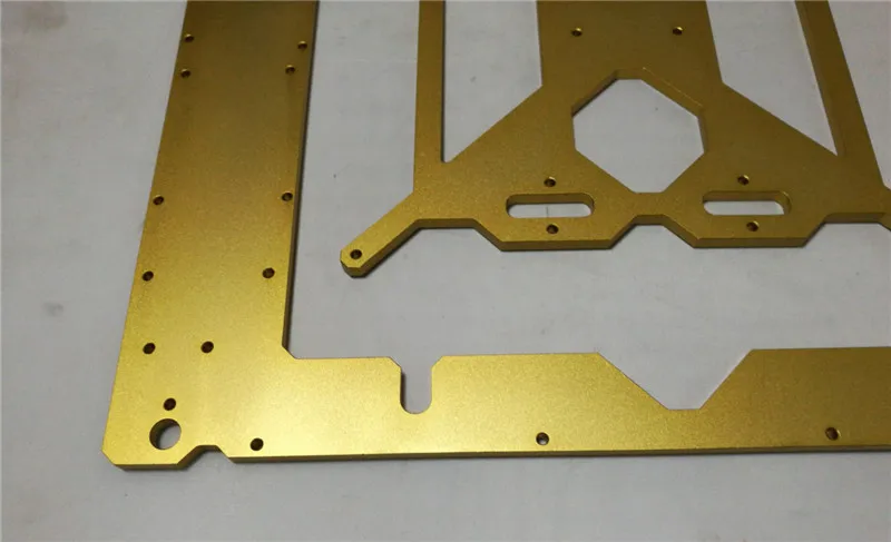 DIY Reprap Prusa i3 3d принтер золотой цвет металлическая рамка Mendel алюминиевая рама 6 мм