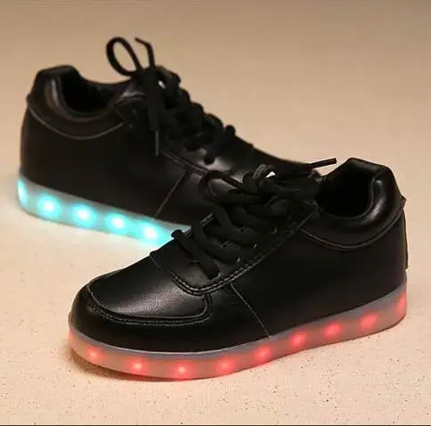 2017 Led Shoes Girl &ampboy Light Up with Causal Luminous Sneakers Tenis Feminino Glowing Female Slippers | Детская одежда и обувь
