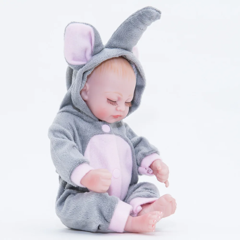10 дюймов Полностью силиконовый винил милый Bebe новый образовательный тип ручной