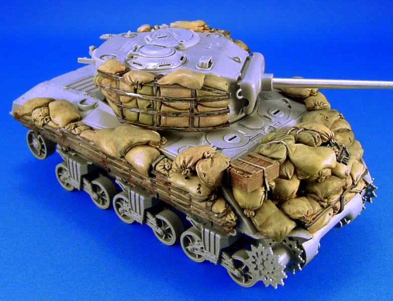 Неокрашенный комплект 1/35 Sherman M4A3 песком доспехи не включает бак рисунок историческая фигура каучуковый комплект модель