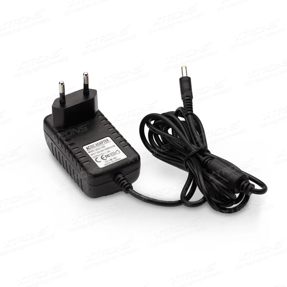 XTRONS ICE/VDO/AC02 EU 2 Pin AC/DC адаптер питания с гибкой вилкой 1А 12 В | Автомобили и мотоциклы