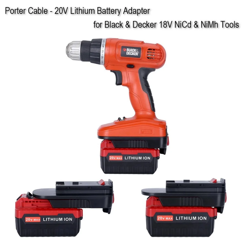18В до 20В адаптер преобразователя батареи для Black & Decker HPA1820 литиевая батарея Ni