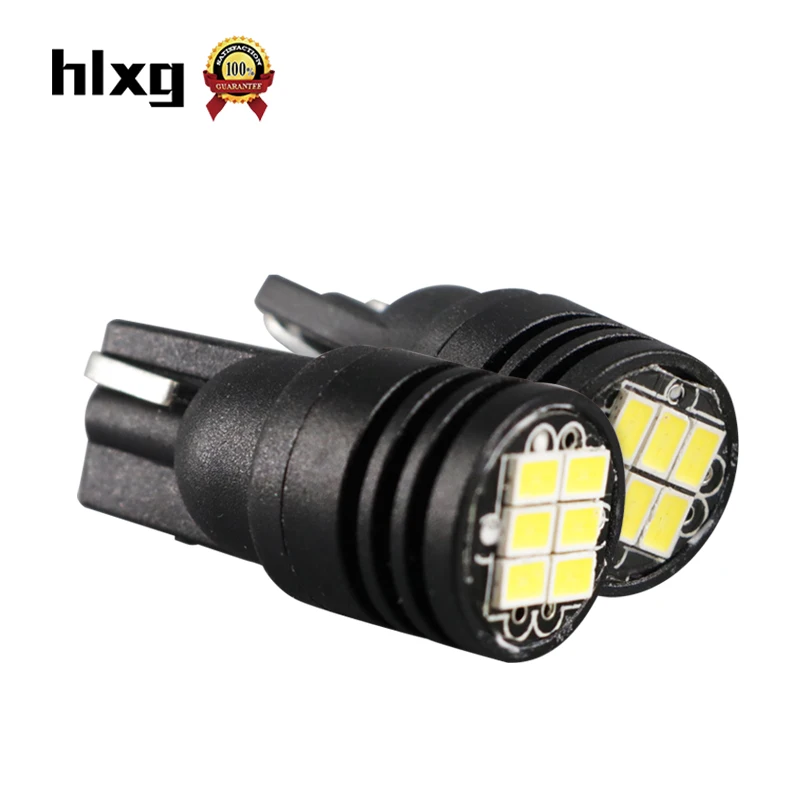 HLXG 10 шт. W5W CANBUS T10 светодиодный 194 168 автомобильный поворотный тормозной светильник