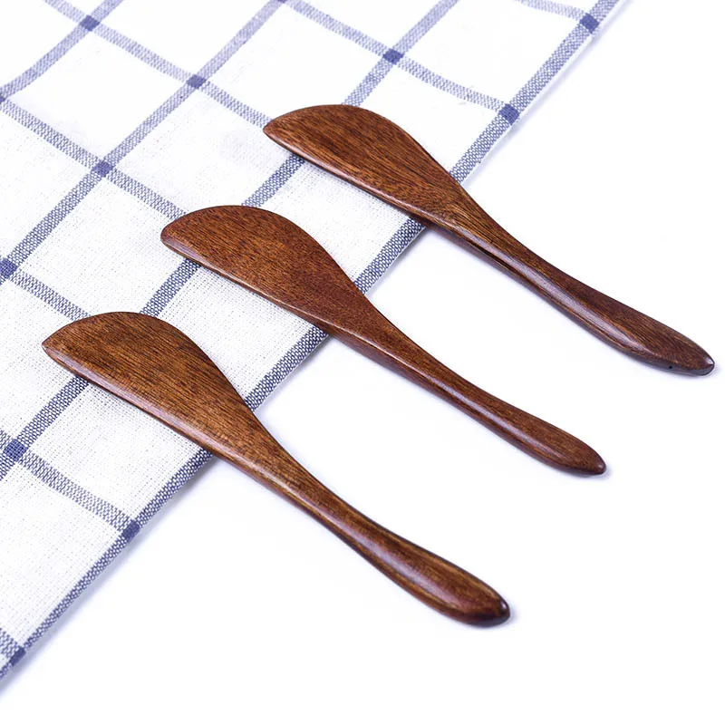 

300PCS/lot Dutch Wooden Cutlery Knife Wooden Butter Knife Cheese Jam Spreader Cake Knives Bakeware Wholesale
