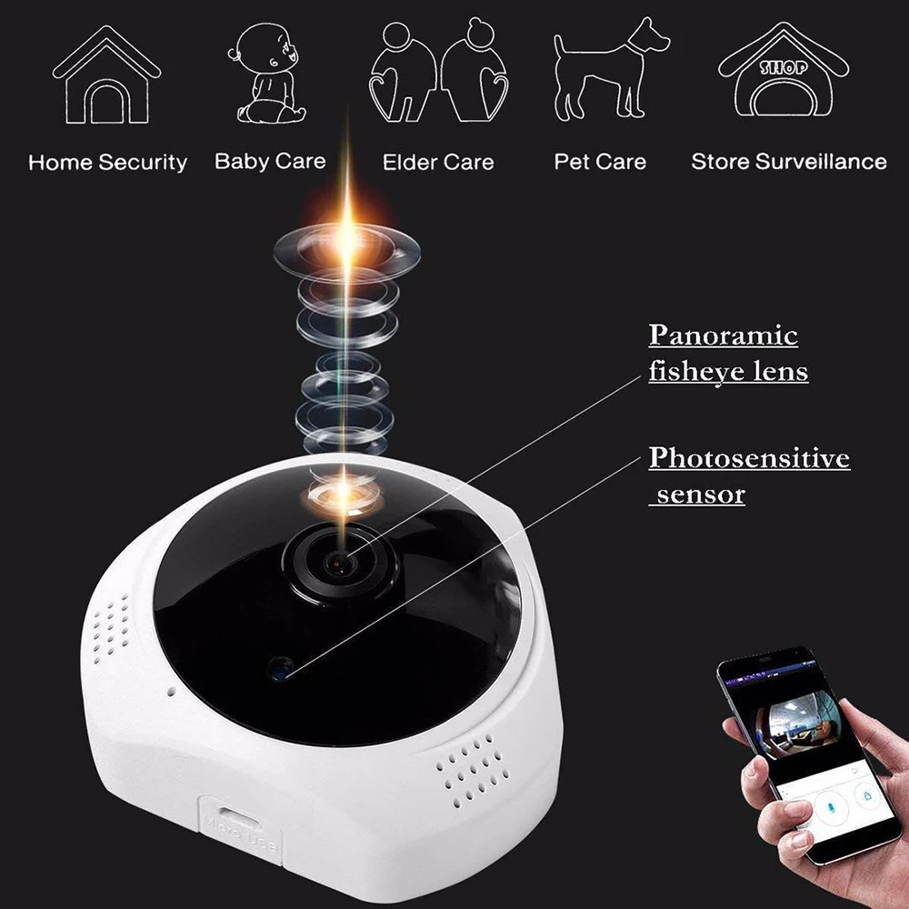 FREDI 3.0MP 1536 P Беспроводная ip-камера камера наблюдения 360 градусов панорамная рыбий