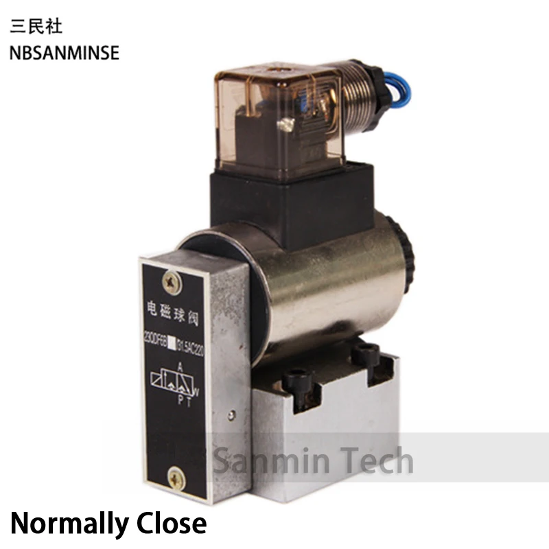 23QDF Electromagnetic Solenoid Valve Two Position Three Way NO NC High Pressure 31.5Mpa Hydraulic NBSANMINSE | Обустройство дома