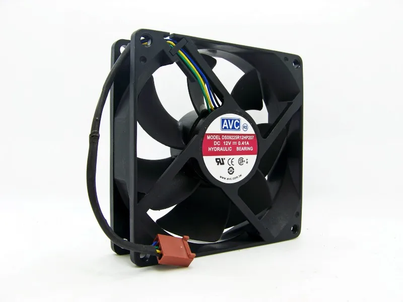 AVC DS09225R12HP207 90 мм 9 см DC 12 В 0.41A PWM гидро подшипник компьютера ПК чехол осевой