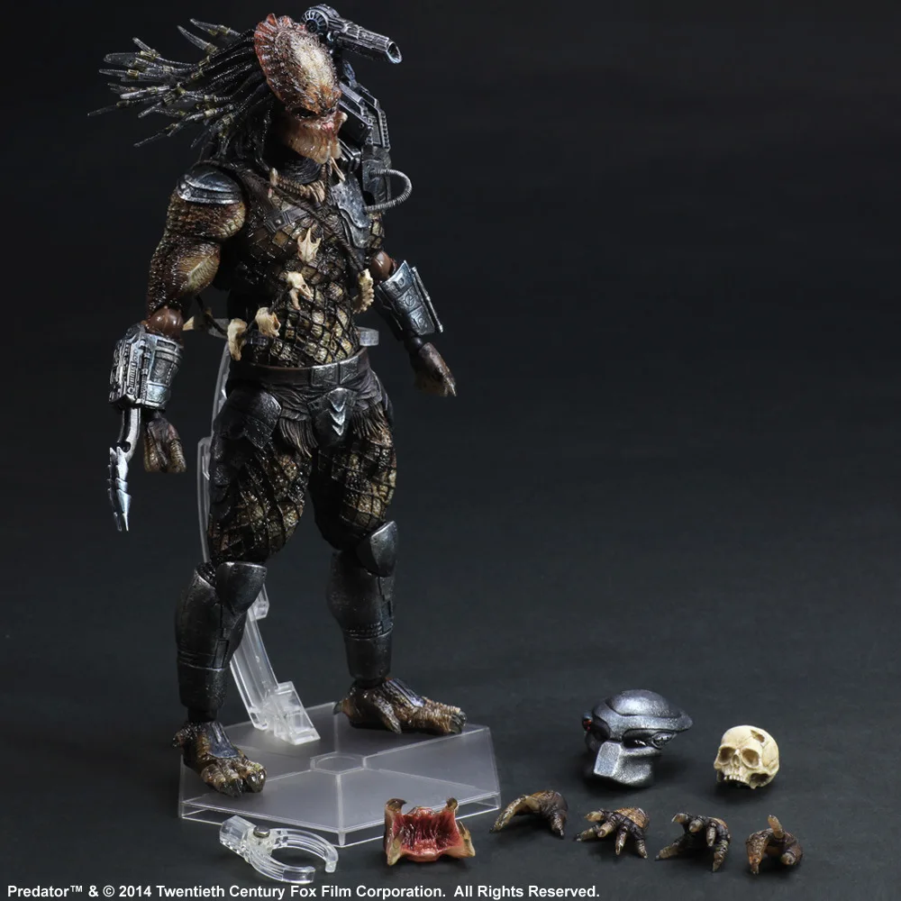 Huong фильм фигурка 27 см Alien Hunter Primevil Play Arts Kai Generation 2 Predator ПВХ коллекционная игрушка