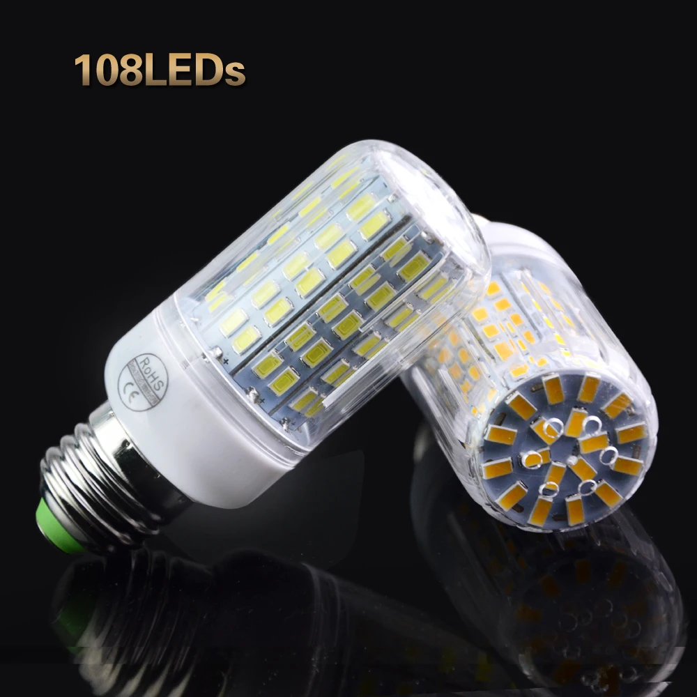 Светодиодная лампа Кукуруза E27 SMD5730 24/30/42/64/80/89/108 120 светодиосветильник