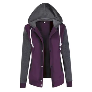 Женское пальто с капюшоном, повседневное, весенне-осеннее, с длинным рукавом