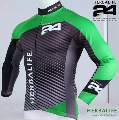 Herbalife 24 Футболка для езды на велосипеде мотоцикле Джерси с длинным рукавом