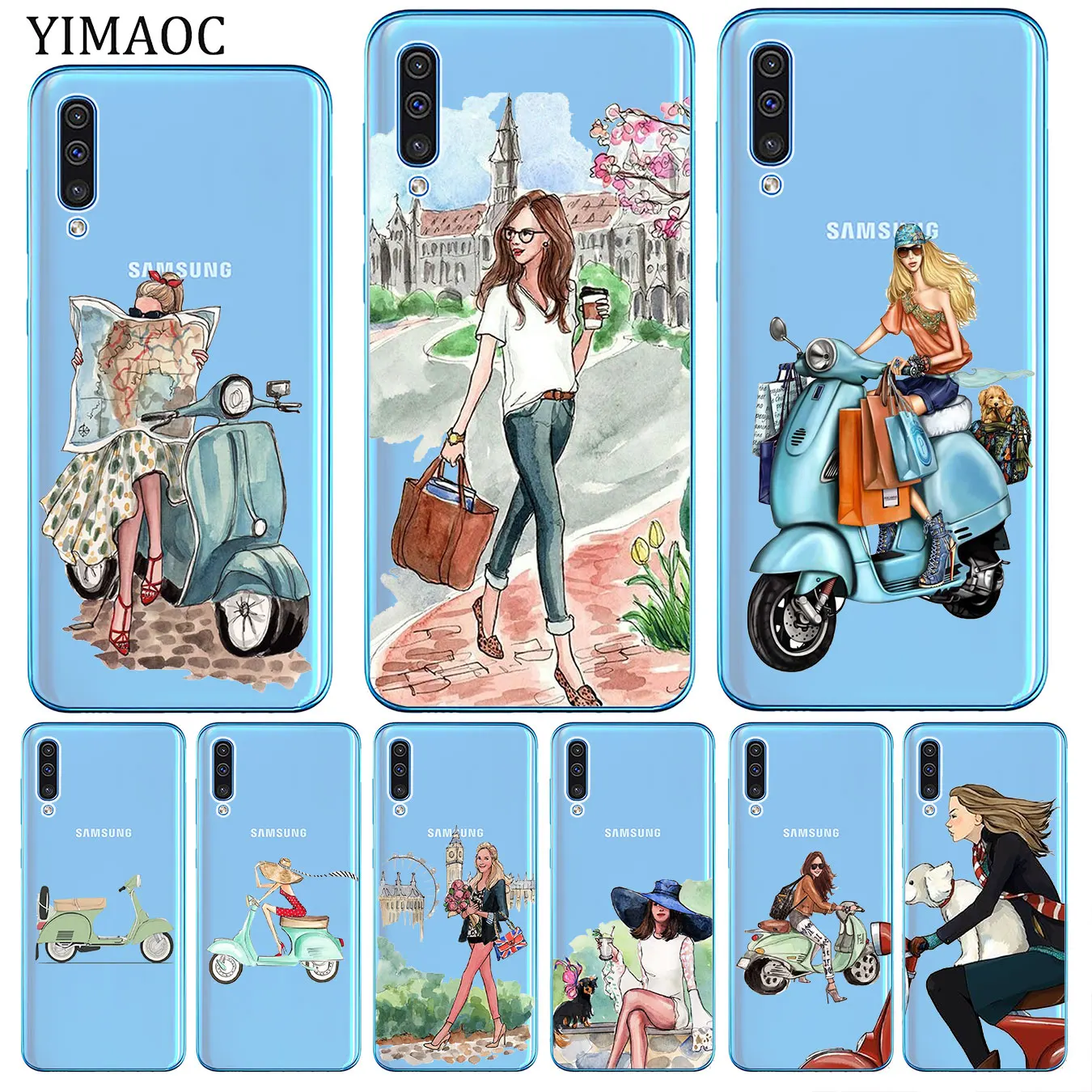 YIMAOC мягкий чехол для телефона Samsung Galaxy A70 A60 A50 A40 A30 A20 A10 M10 M20 M30 M40 A20E|Бамперы| |