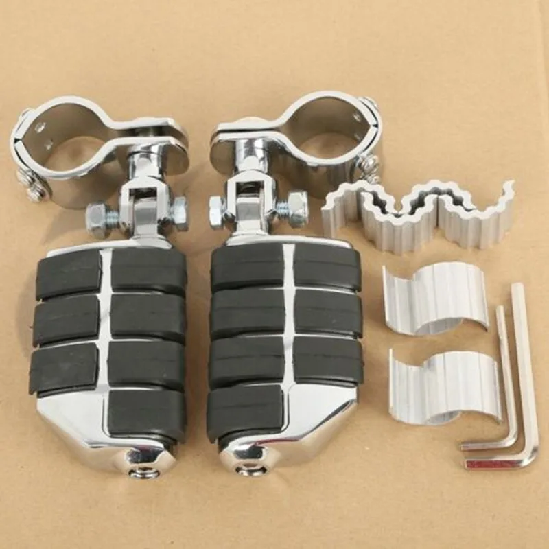 МОТОЦИКЛ хром Dually 1-1/4 &quotшоссе подножки для Harley YAMAHA Honda GoldWing GL1500 GL1100 GL1200 |