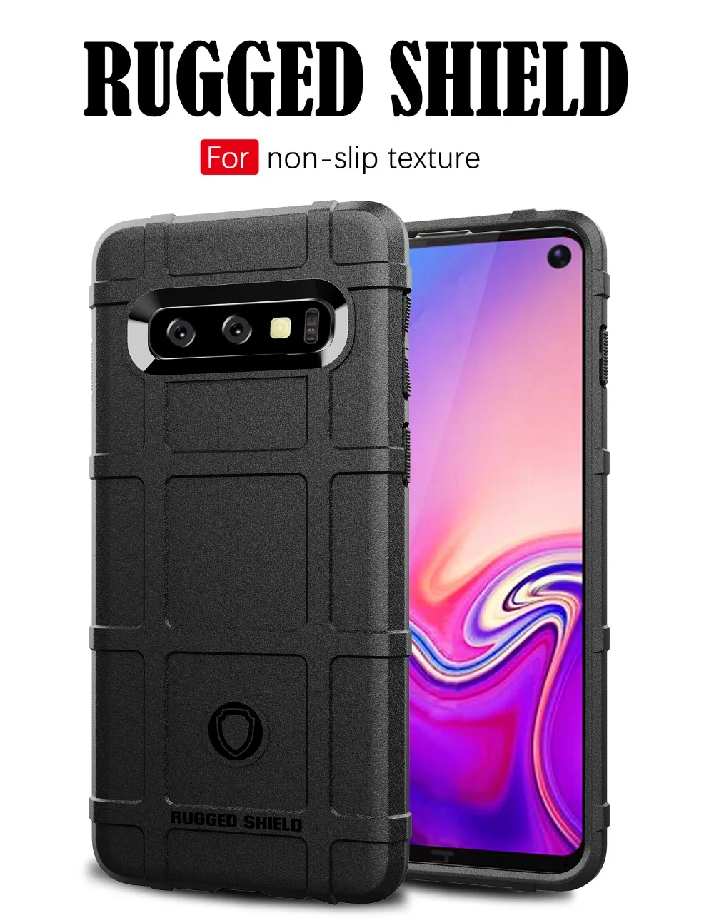 Бронированные противоударные Чехлы для Samsung Galaxy S10 S10e + Мягкий противоударный