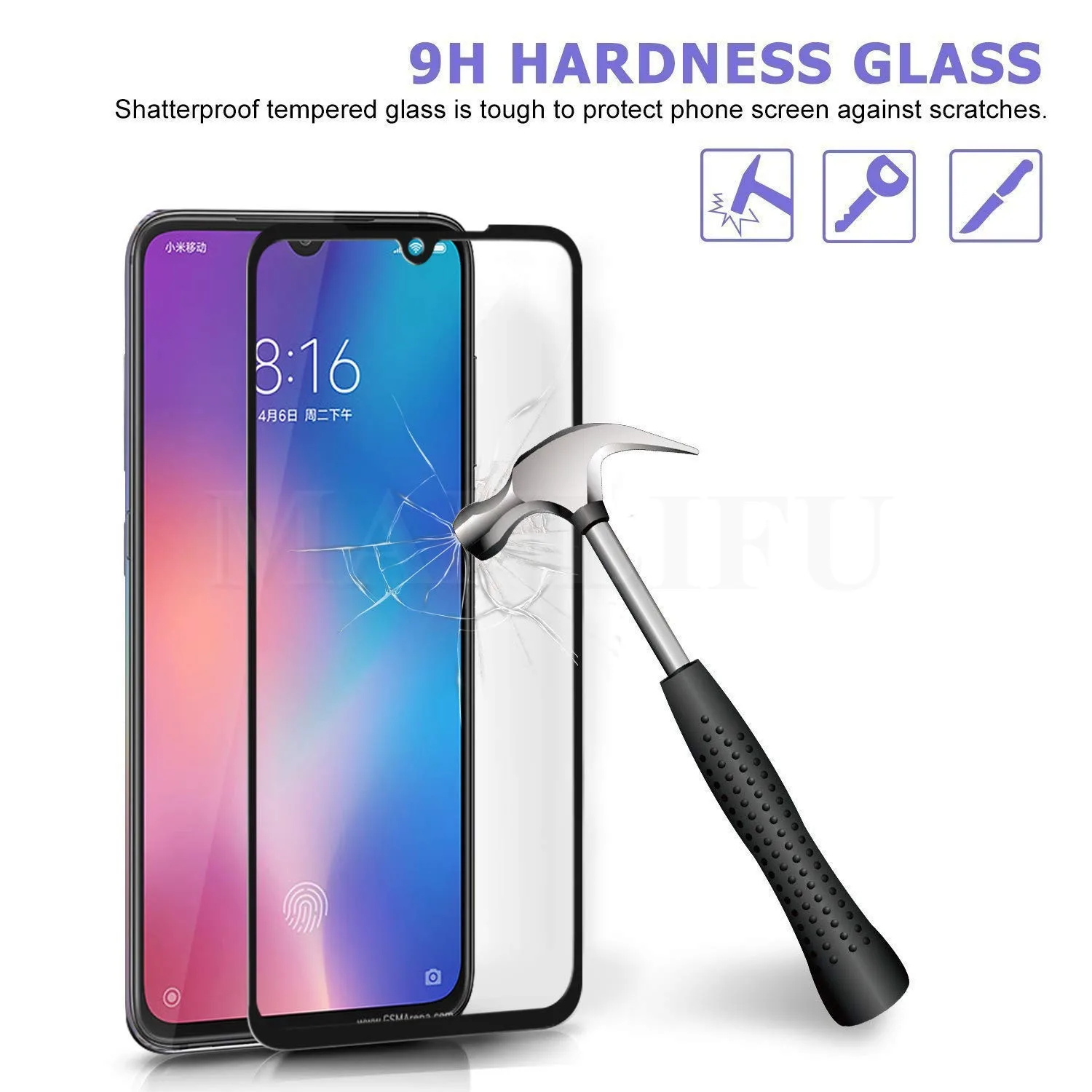 Защитное стекло с защитой от царапин 11D 2 в 1 для Xiaomi Mi 9T Pro защитная пленка экрана