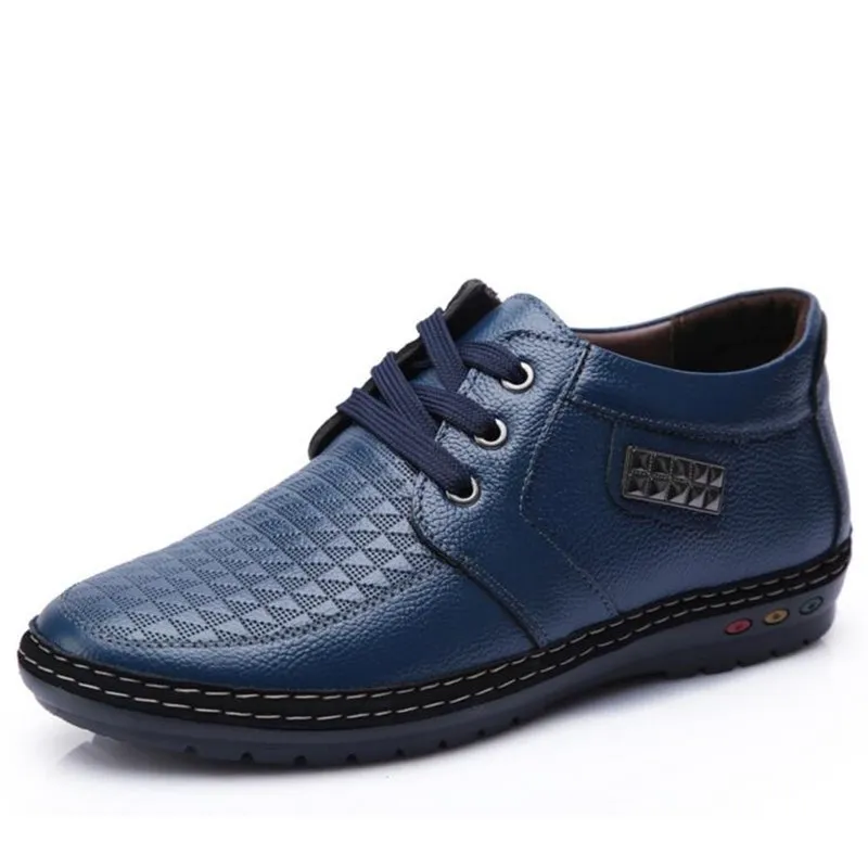 

Luxury Brand Men Shoes Genuine Leather Casual Black Shoes Mens Spring Autumn Lace Up Men Tenis Fashion Sneakers