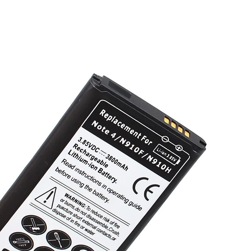 Запасной аккумулятор для Samsung Galaxy Note 4 N9100 3800 мАч|batteria samsung|battery for samsungbattery samsung galaxy |