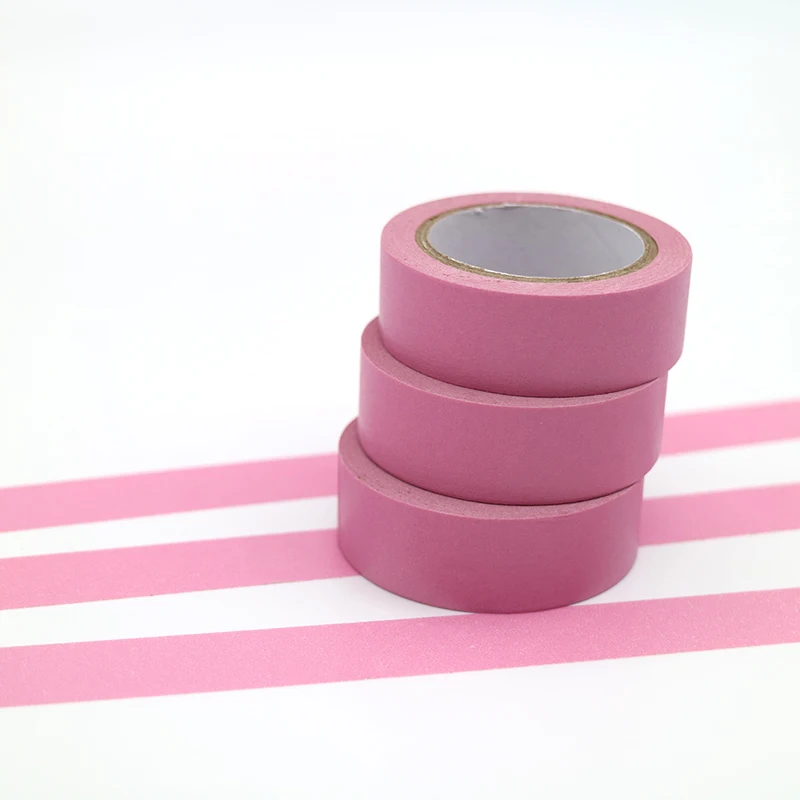 10 м * 15 мм освежающий кавайные конфеты розовый Цвет лента Washi клейкой ленты