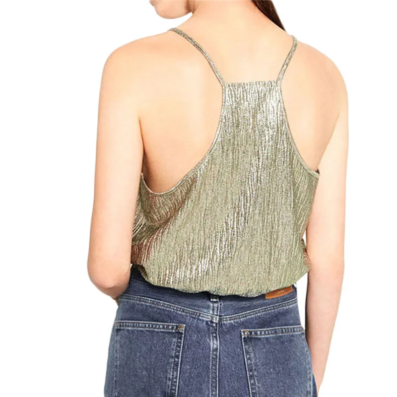 Сексуальная рубашка на бретельках без рукавов 2017 летний укороченный топ Mujer с