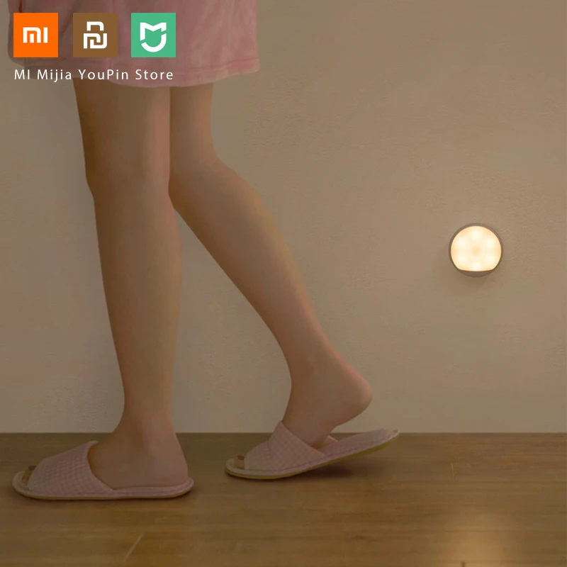USB зарядка Xiaomi Mijia Yeelight светодиодный ночник Инфракрасный магнитный с крючками