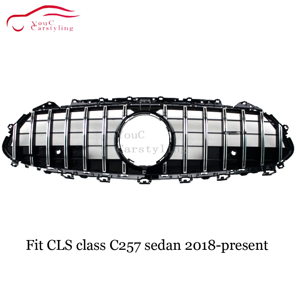 C257 GT R Передняя решетка для Mercedes CLS Class 4 дверный седан 2019 2020 гриль ABS автомобильный