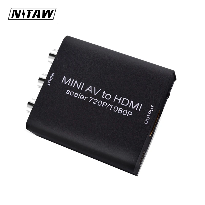 Оригинальный Композитный RCA AV HDMI cvbs к адаптер Поддержка HD 720 P 1080 видео из в Мини av2