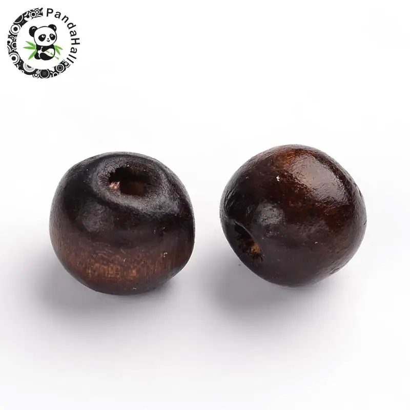 

Wood Beads, Dyed, Round, Coffee, about 12mm in diameter, 10.5mm thick, hole: 3mm, about 1800pcs/1000g