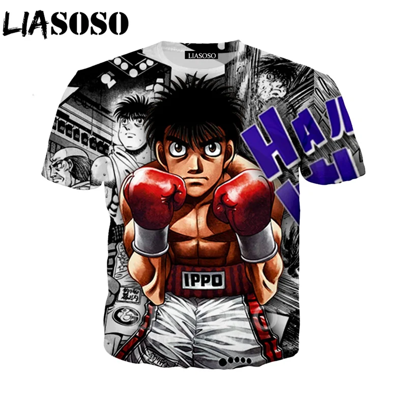 LIASOSO летняя новая модная мужская и женская толстовка с 3D принтом аниме Hajime no Ippo