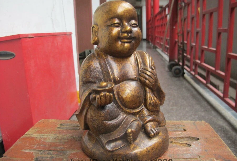 Тибетская искусственная благоприятная буддийская лампа YuanBao|Статуи и