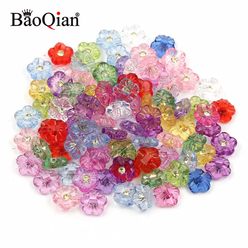 50 шт. акриловые пуговицы в виде Розы 13 мм | Дом и сад