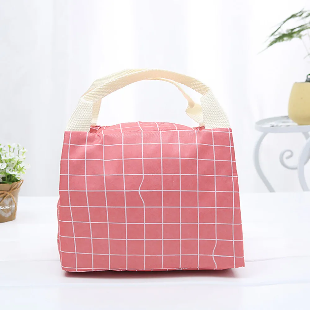 Функциональная сумка-холодильник с узором Ланч-бокс переносная Изолированная