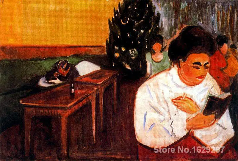 Картины для гостиной на стену Рождество в броделе Edvard Munch высокое качество ручная
