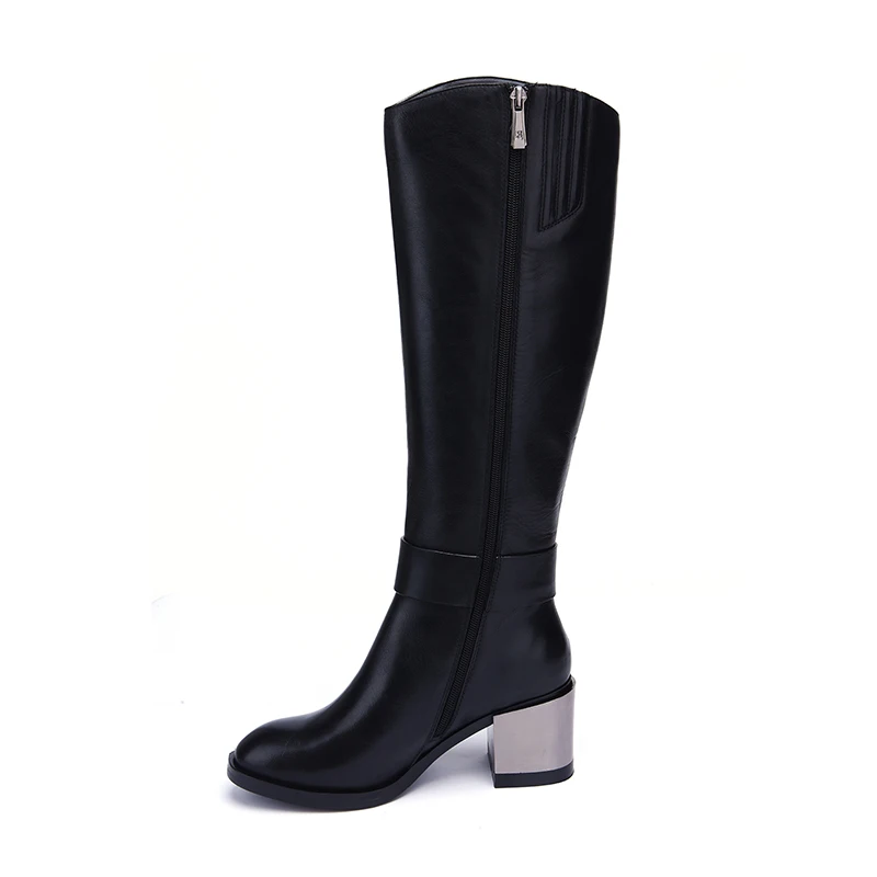 Женская обувь Женские сапоги zapatos de mujer Зимние из натуральной кожи до колена
