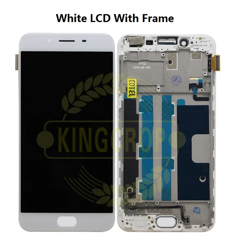 ЖК экран для OPPO R9S R9 S + сенсорный дигитайзер с рамкой замены в сборе oppo R 9 r9s